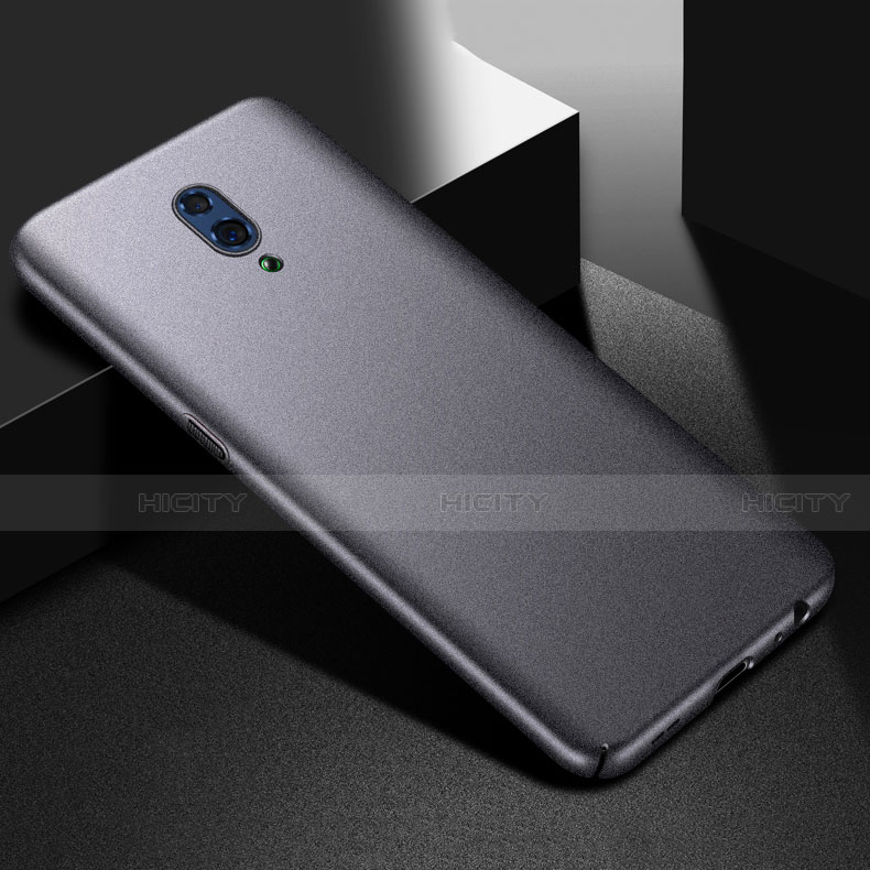 Funda Dura Plastico Rigida Carcasa Fino Arenisca para Oppo Reno Gris