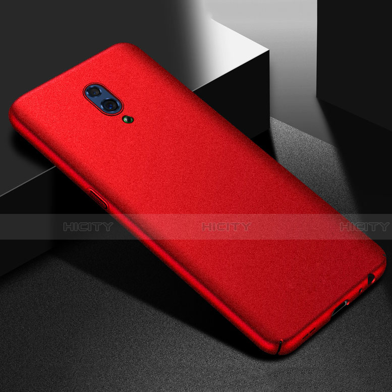 Funda Dura Plastico Rigida Carcasa Fino Arenisca para Oppo Reno Rojo