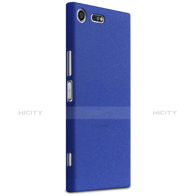 Funda Dura Plastico Rigida Carcasa Fino Arenisca para Sony Xperia XZ Premium Azul