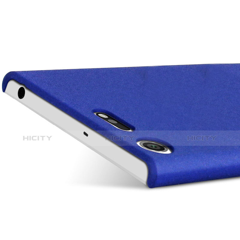 Funda Dura Plastico Rigida Carcasa Fino Arenisca para Sony Xperia XZ Premium Azul