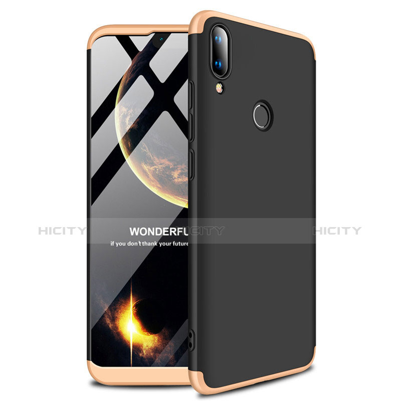 Funda Dura Plastico Rigida Carcasa Mate A01 para Huawei Enjoy 9 Plus Oro y Negro