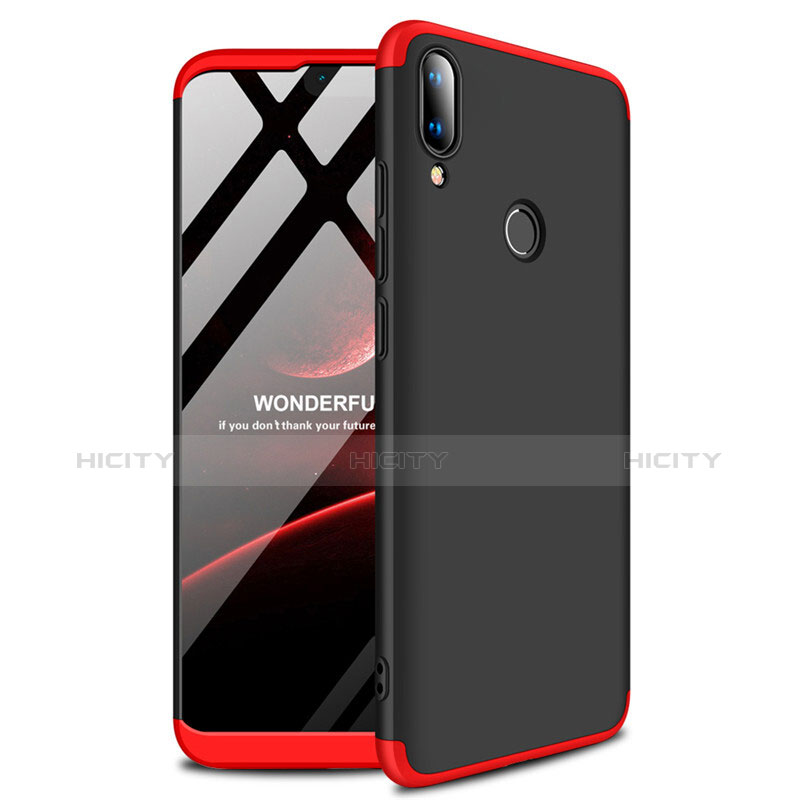 Funda Dura Plastico Rigida Carcasa Mate A01 para Huawei Enjoy 9 Plus Rojo y Negro