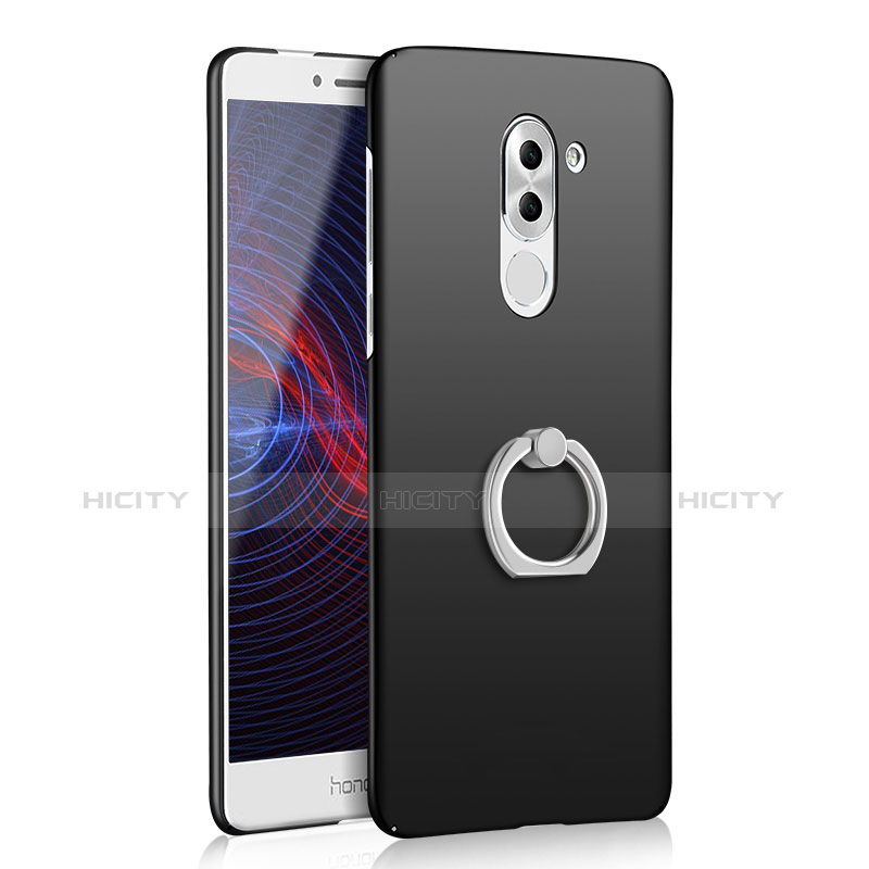 Funda Dura Plastico Rigida Carcasa Mate con Anillo de dedo Soporte A01 para Huawei Honor 6X