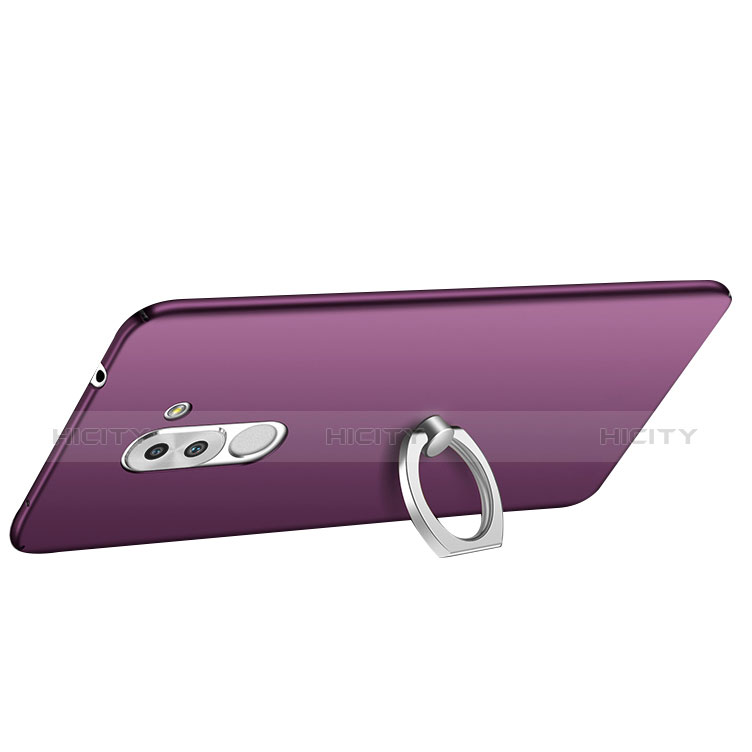 Funda Dura Plastico Rigida Carcasa Mate con Anillo de dedo Soporte A01 para Huawei Honor 6X