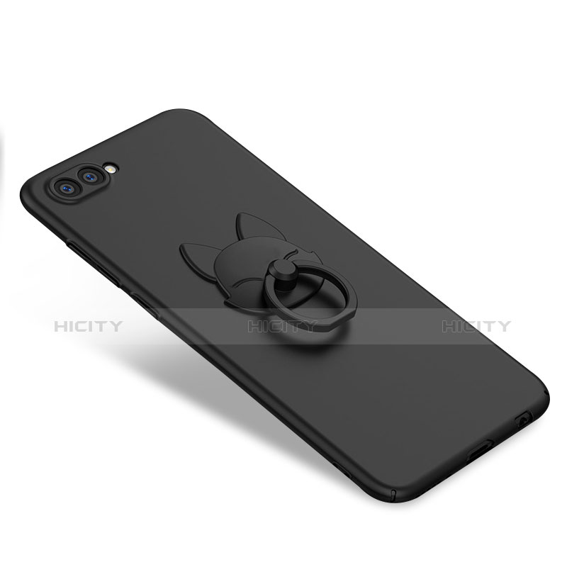 Funda Dura Plastico Rigida Carcasa Mate con Anillo de dedo Soporte A01 para Huawei Honor V10