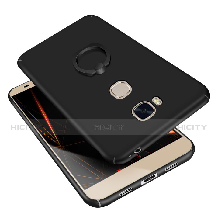 Funda Dura Plastico Rigida Carcasa Mate con Anillo de dedo Soporte A01 para Huawei Honor X5