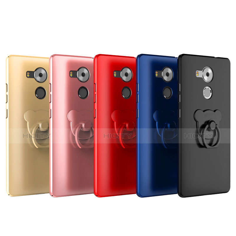 Funda Dura Plastico Rigida Carcasa Mate con Anillo de dedo Soporte A01 para Huawei Mate 8