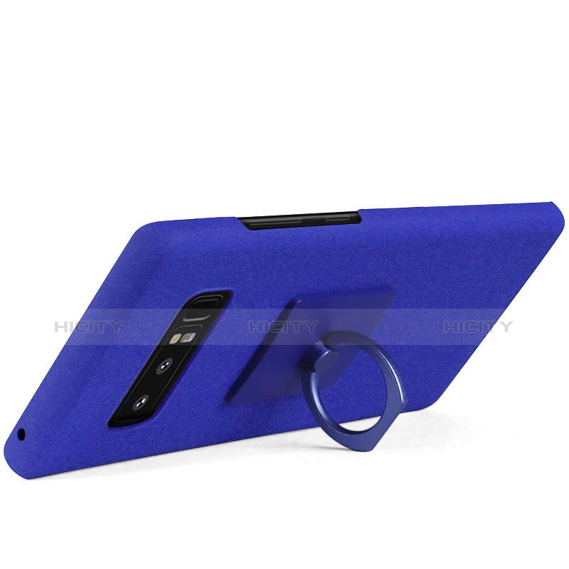 Funda Dura Plastico Rigida Carcasa Mate con Anillo de dedo Soporte A01 para Samsung Galaxy Note 8