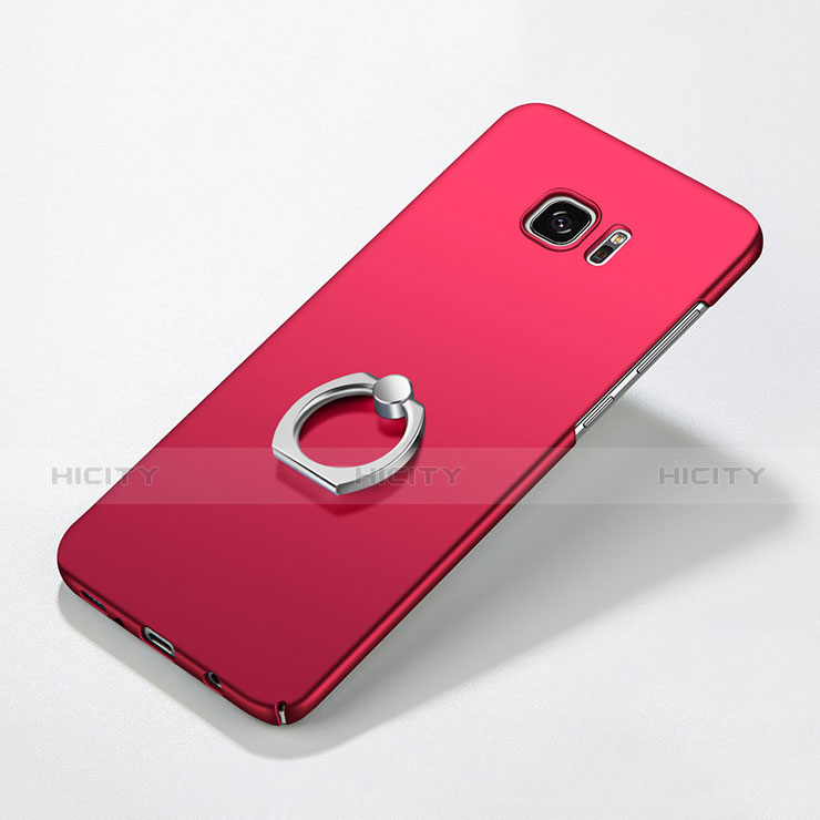 Funda Dura Plastico Rigida Carcasa Mate con Anillo de dedo Soporte A01 para Samsung Galaxy S7 Edge G935F