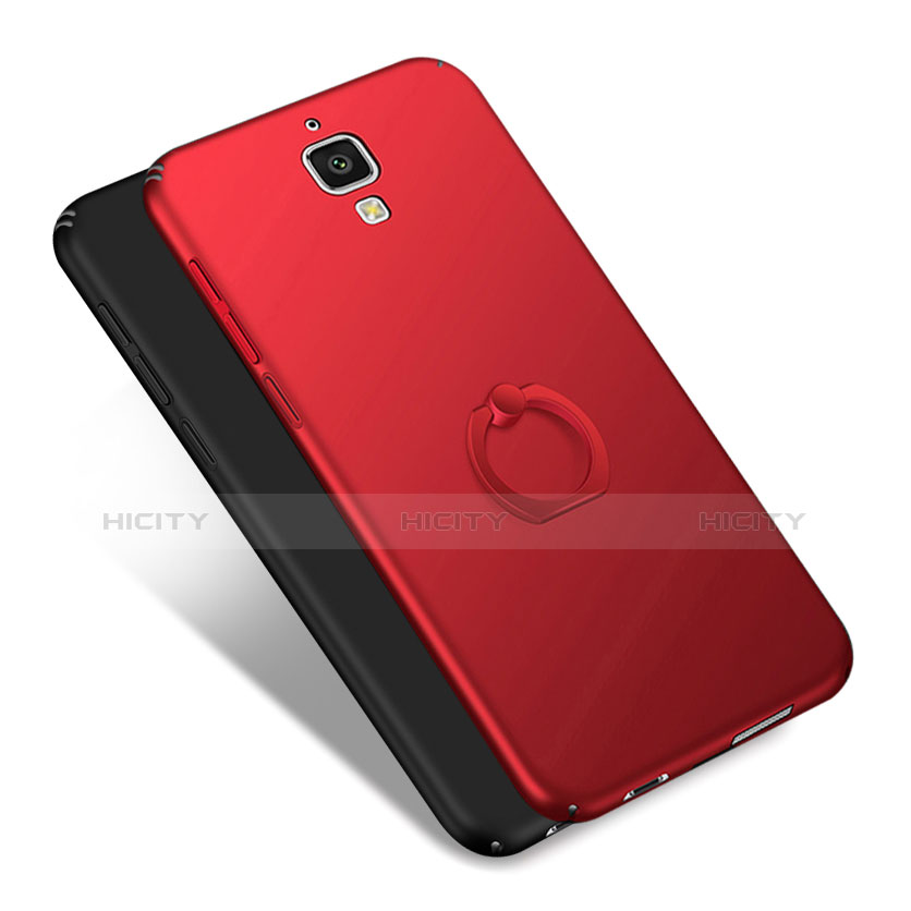 Funda Dura Plastico Rigida Carcasa Mate con Anillo de dedo Soporte A01 para Xiaomi Mi 4