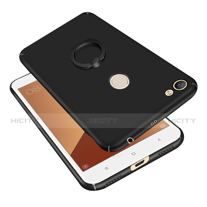 Funda Dura Plastico Rigida Carcasa Mate con Anillo de dedo Soporte A01 para Xiaomi Redmi Note 5A High Edition