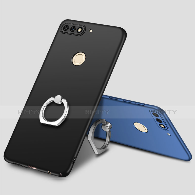 Funda Dura Plastico Rigida Carcasa Mate con Anillo de dedo Soporte A02 para Huawei Enjoy 8