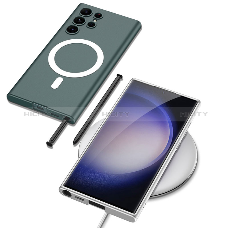 Funda Dura Plastico Rigida Carcasa Mate con Mag-Safe Magnetic AC1 para Samsung Galaxy S22 Ultra 5G