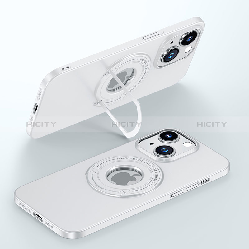 Funda Dura Plastico Rigida Carcasa Mate con Mag-Safe Magnetic JB1 para Apple iPhone 15 Blanco