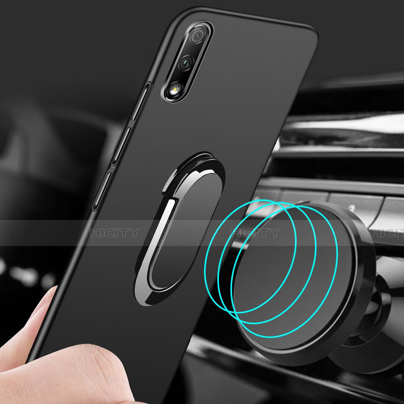 Funda Dura Plastico Rigida Carcasa Mate con Magnetico Anillo de dedo Soporte A01 para Huawei P Smart Z (2019)