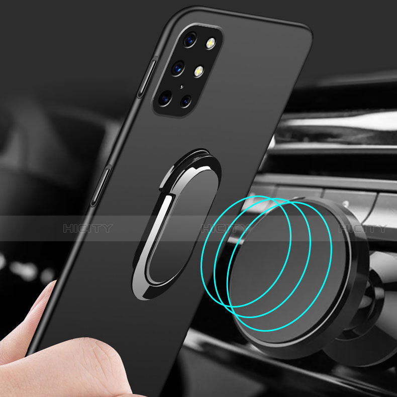 Funda Dura Plastico Rigida Carcasa Mate con Magnetico Anillo de dedo Soporte A01 para OnePlus 8T 5G