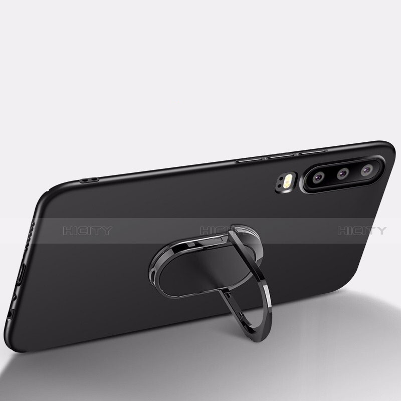 Funda Dura Plastico Rigida Carcasa Mate con Magnetico Anillo de dedo Soporte P01 para Huawei P30