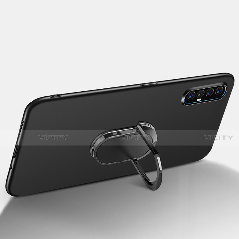 Funda Dura Plastico Rigida Carcasa Mate con Magnetico Anillo de dedo Soporte P01 para Oppo Reno3 Pro