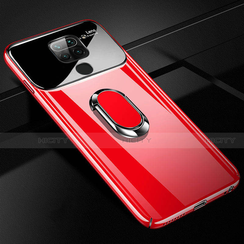 Funda Dura Plastico Rigida Carcasa Mate con Magnetico Anillo de dedo Soporte P01 para Xiaomi Redmi Note 9