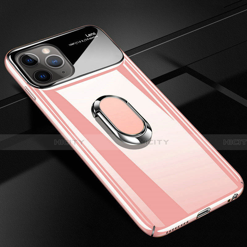 Funda Dura Plastico Rigida Carcasa Mate con Magnetico Anillo de dedo Soporte P02 para Apple iPhone 11 Pro