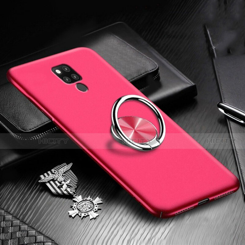 Funda Dura Plastico Rigida Carcasa Mate con Magnetico Anillo de dedo Soporte P02 para Huawei Mate 20 X 5G