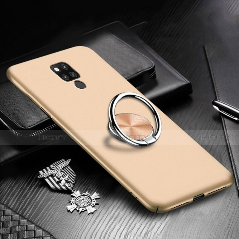 Funda Dura Plastico Rigida Carcasa Mate con Magnetico Anillo de dedo Soporte P02 para Huawei Mate 20 X 5G