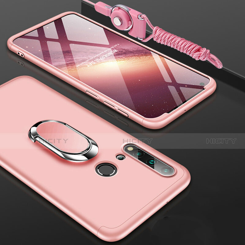 Funda Dura Plastico Rigida Carcasa Mate con Magnetico Anillo de dedo Soporte P02 para Huawei Nova 5i