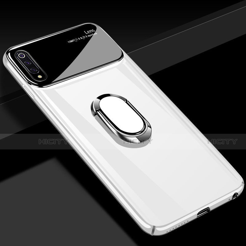 Funda Dura Plastico Rigida Carcasa Mate con Magnetico Anillo de dedo Soporte P02 para Xiaomi Mi A3