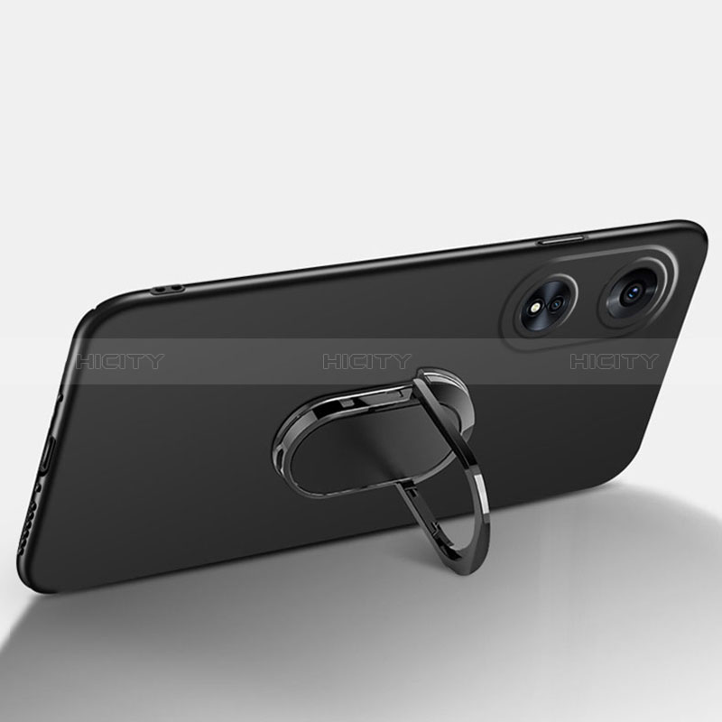 Funda Dura Plastico Rigida Carcasa Mate con Magnetico Anillo de dedo Soporte para Oppo A1 Pro 5G