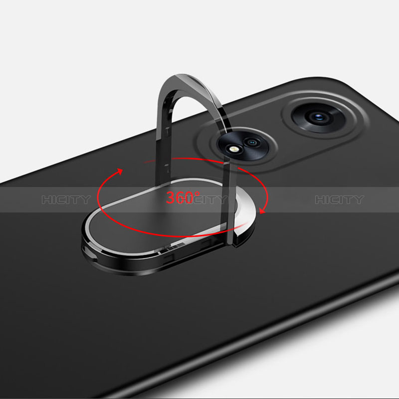 Funda Dura Plastico Rigida Carcasa Mate con Magnetico Anillo de dedo Soporte para Oppo A97 5G