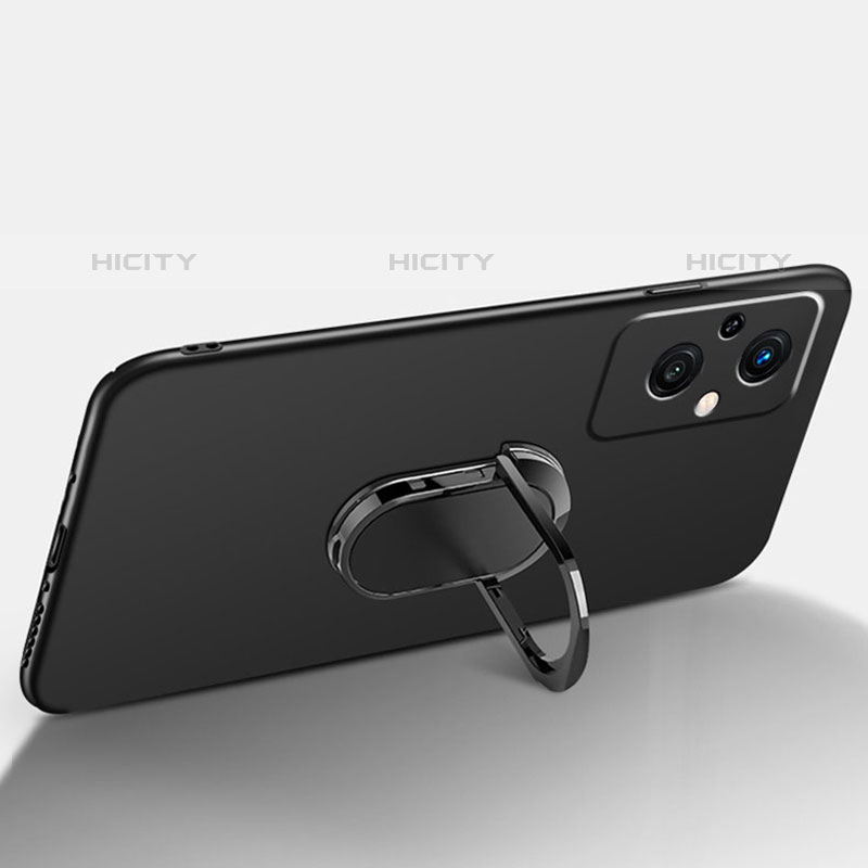 Funda Dura Plastico Rigida Carcasa Mate con Magnetico Anillo de dedo Soporte para Oppo F21s Pro 5G