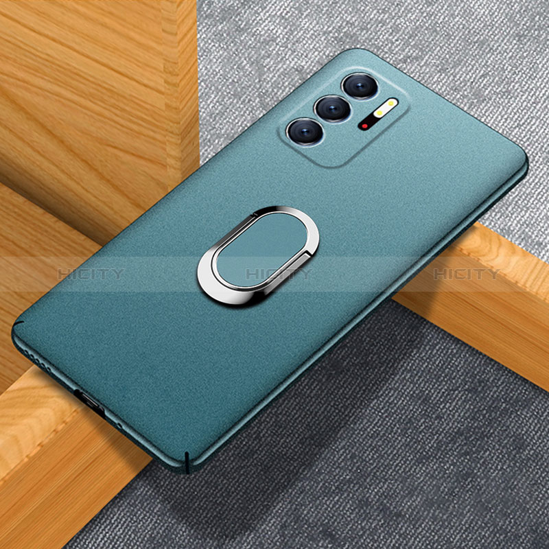 Funda Dura Plastico Rigida Carcasa Mate con Magnetico Anillo de dedo Soporte para Xiaomi Redmi Note 10T 5G