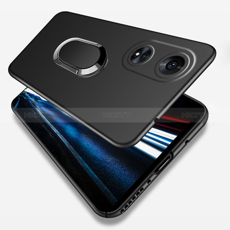 Funda Dura Plastico Rigida Carcasa Mate con Magnetico Anillo de dedo Soporte S01 para Oppo A18