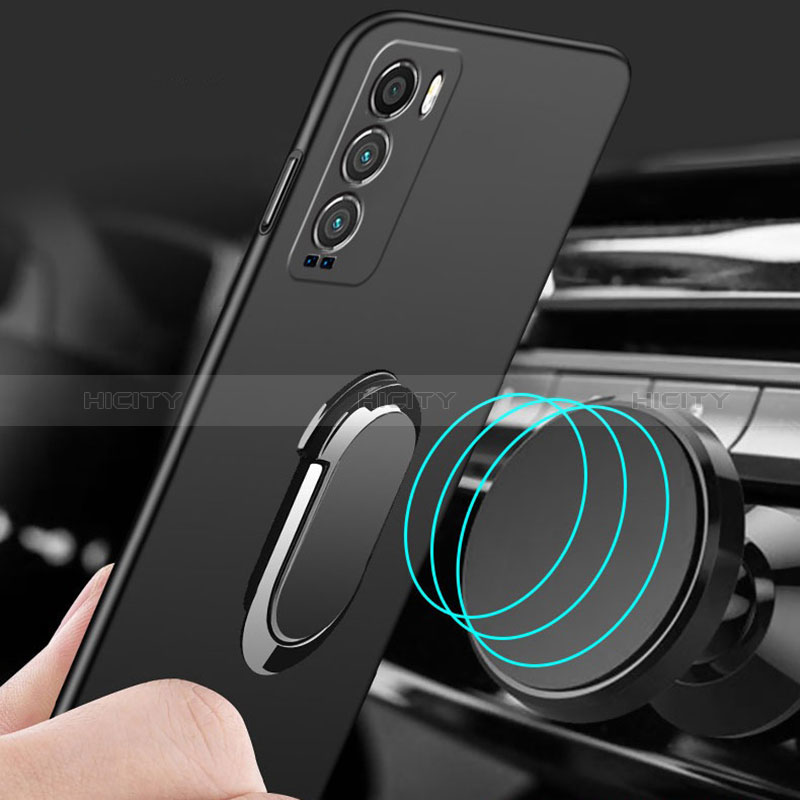 Funda Dura Plastico Rigida Carcasa Mate con Magnetico Anillo de dedo Soporte S01 para Realme GT Master Explorer 5G