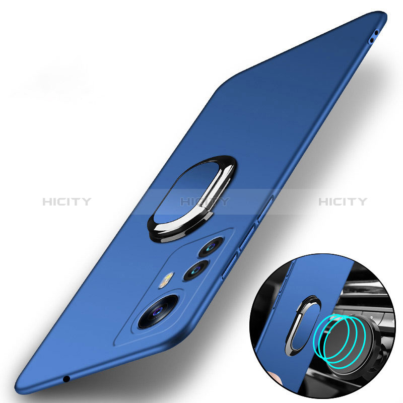 Funda Dura Plastico Rigida Carcasa Mate con Magnetico Anillo de dedo Soporte S01 para Xiaomi Redmi Note 12S