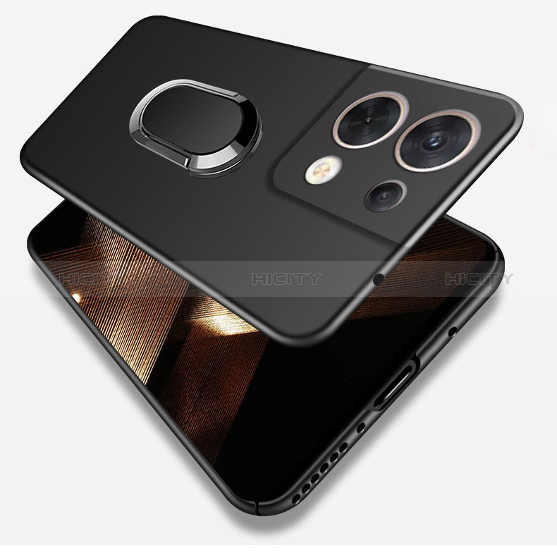 Funda Dura Plastico Rigida Carcasa Mate con Magnetico Anillo de dedo Soporte S01 para Xiaomi Redmi Note 13 5G