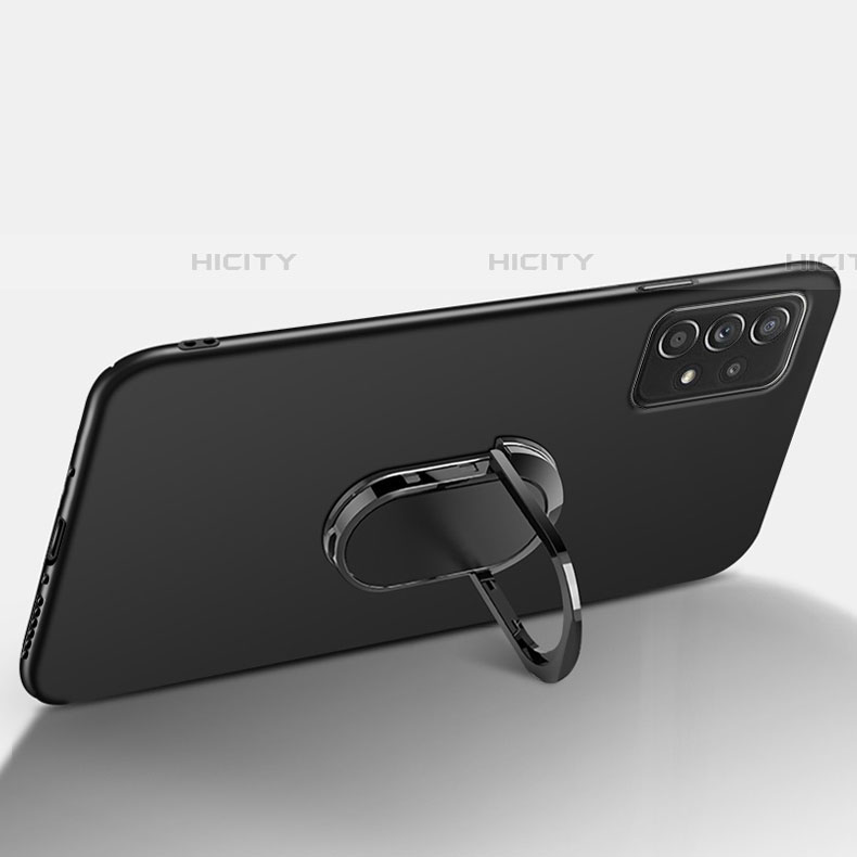 Funda Dura Plastico Rigida Carcasa Mate con Magnetico Anillo de dedo Soporte YK1 para Samsung Galaxy A52 5G
