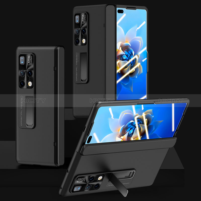 Funda Dura Plastico Rigida Carcasa Mate con Soporte QK1 para Huawei Mate X2