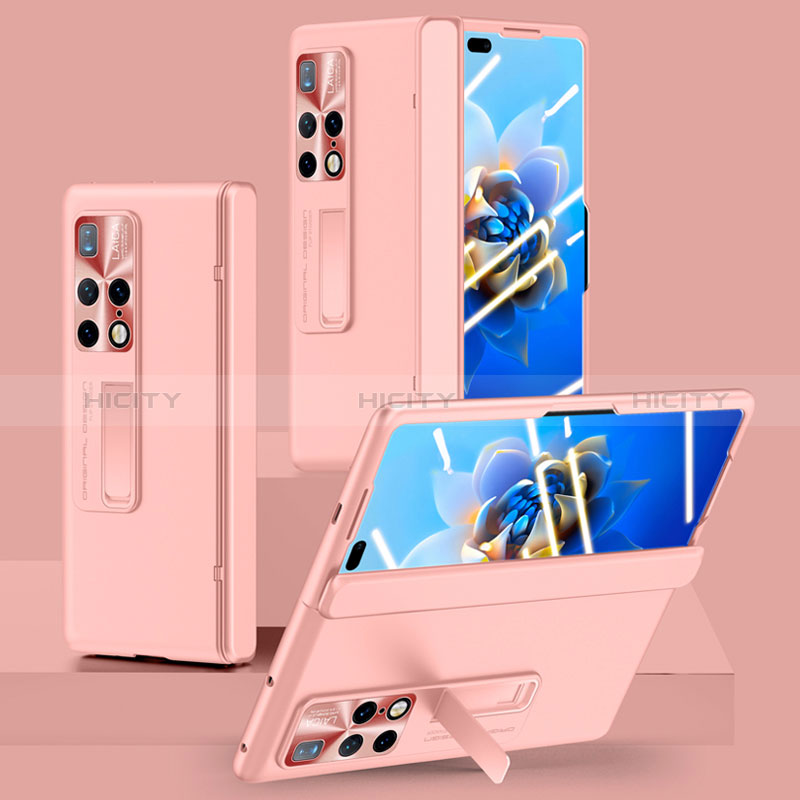 Funda Dura Plastico Rigida Carcasa Mate con Soporte QK1 para Huawei Mate X2