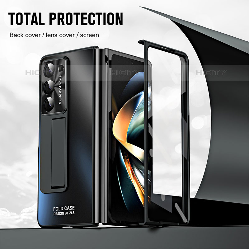 Funda Dura Plastico Rigida Carcasa Mate con Soporte ZL1 para Samsung Galaxy Z Fold5 5G