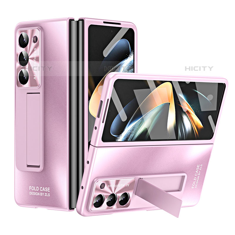 Funda Dura Plastico Rigida Carcasa Mate con Soporte ZL1 para Samsung Galaxy Z Fold5 5G