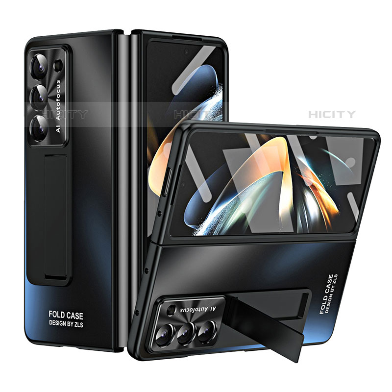 Funda Dura Plastico Rigida Carcasa Mate con Soporte ZL1 para Samsung Galaxy Z Fold5 5G