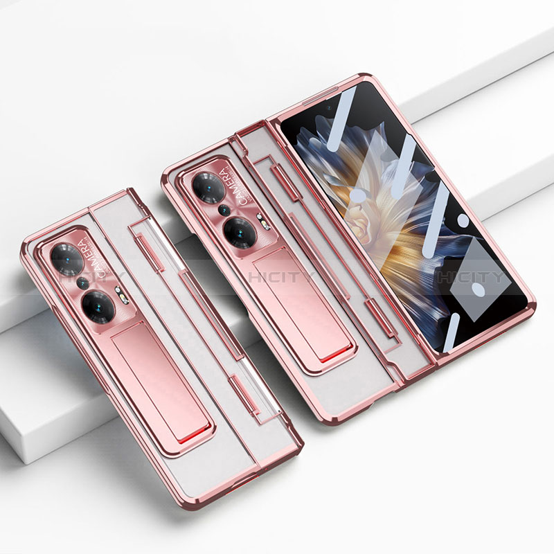 Funda Dura Plastico Rigida Carcasa Mate con Soporte ZL3 para Huawei Honor Magic Vs 5G Oro Rosa