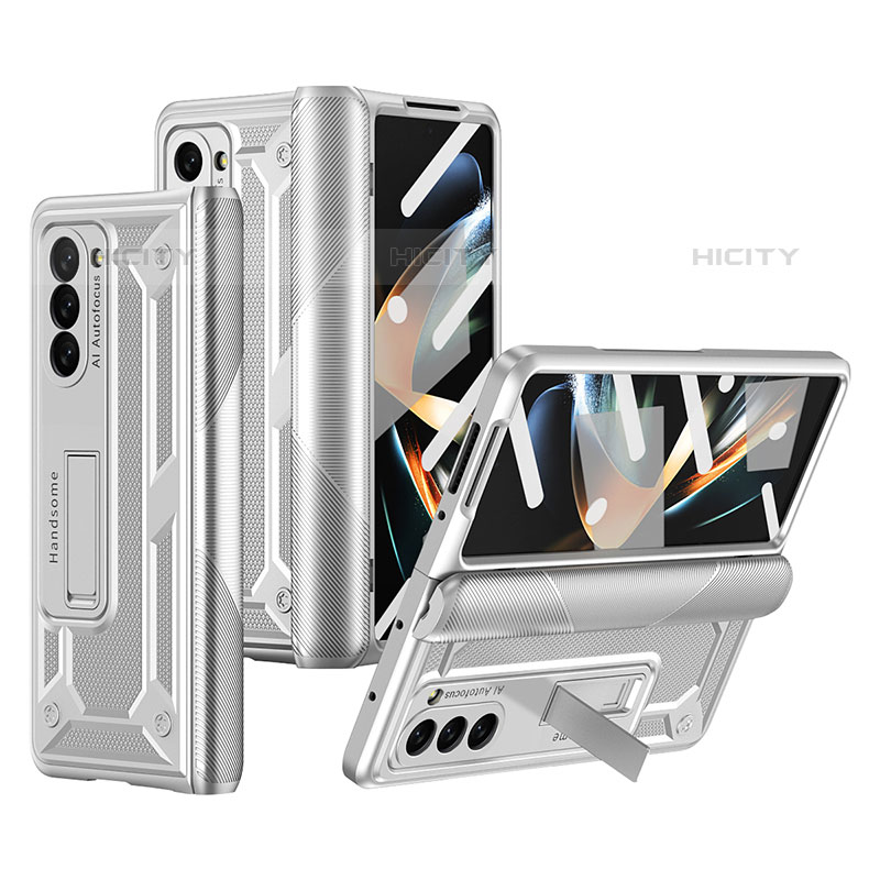 Funda Dura Plastico Rigida Carcasa Mate con Soporte ZL4 para Samsung Galaxy Z Fold5 5G