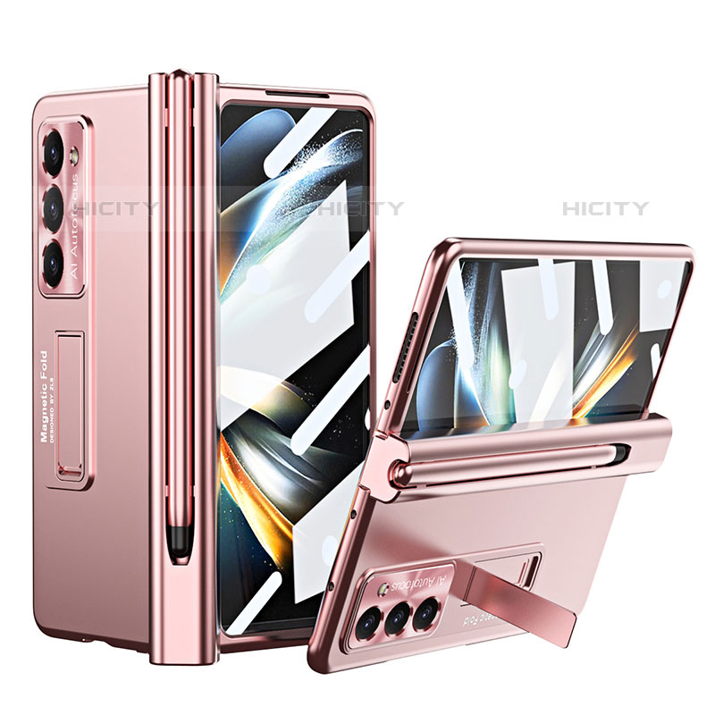 Funda Dura Plastico Rigida Carcasa Mate con Soporte ZL5 para Samsung Galaxy Z Fold5 5G