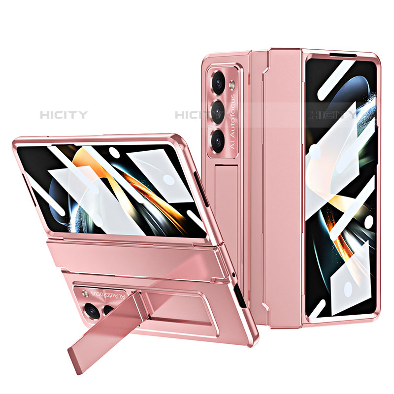 Funda Dura Plastico Rigida Carcasa Mate con Soporte ZL7 para Samsung Galaxy Z Fold5 5G