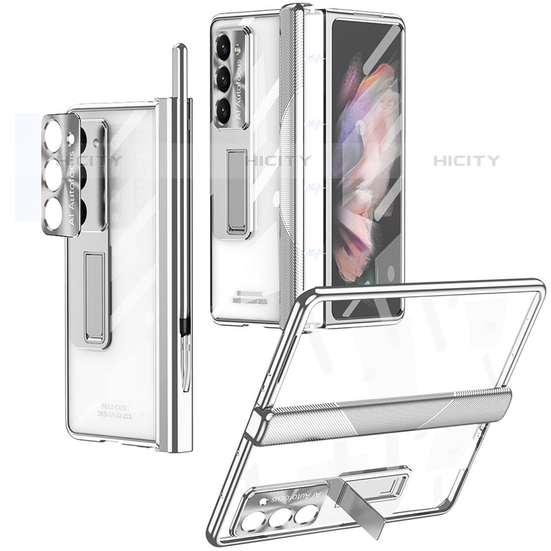 Funda Dura Plastico Rigida Carcasa Mate con Soporte ZL8 para Samsung Galaxy Z Fold5 5G