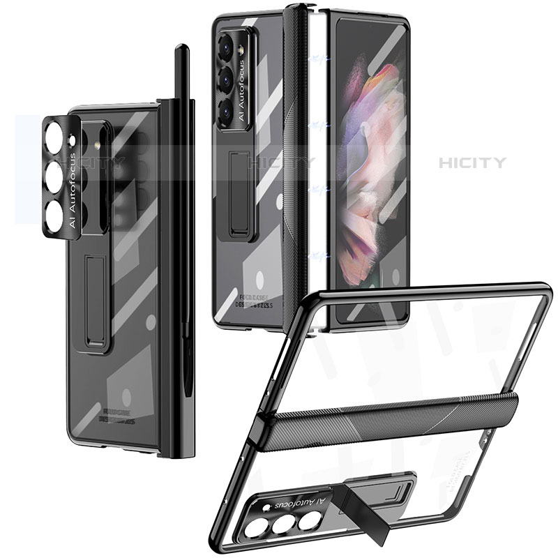 Funda Dura Plastico Rigida Carcasa Mate con Soporte ZL8 para Samsung Galaxy Z Fold5 5G