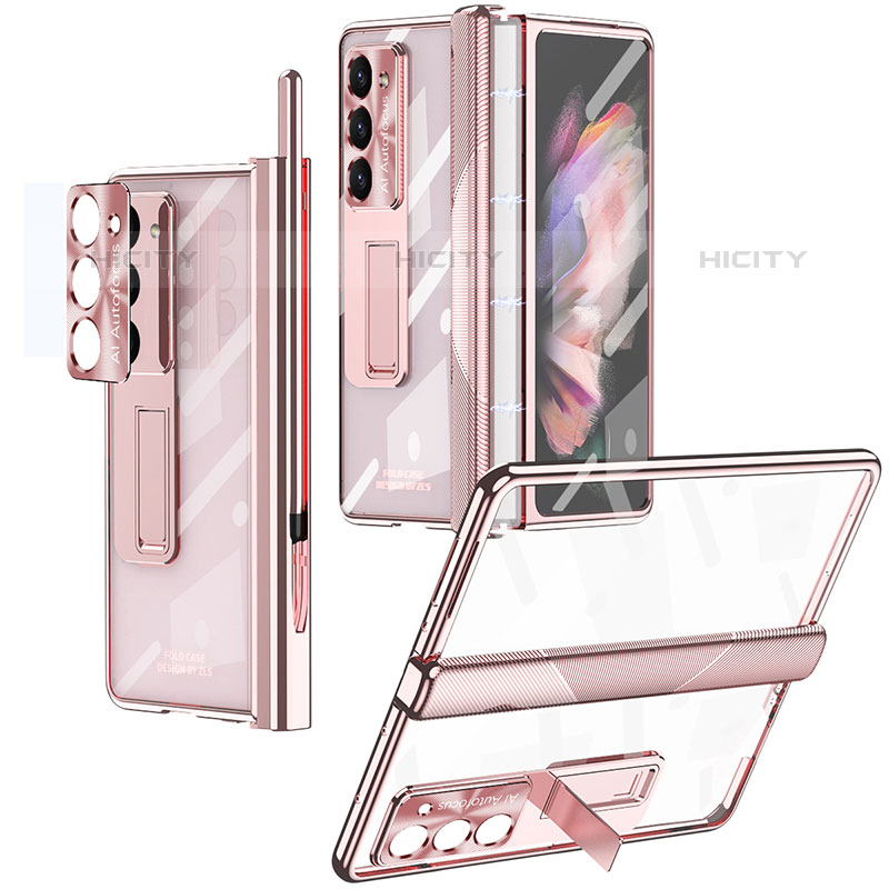 Funda Dura Plastico Rigida Carcasa Mate con Soporte ZL8 para Samsung Galaxy Z Fold5 5G