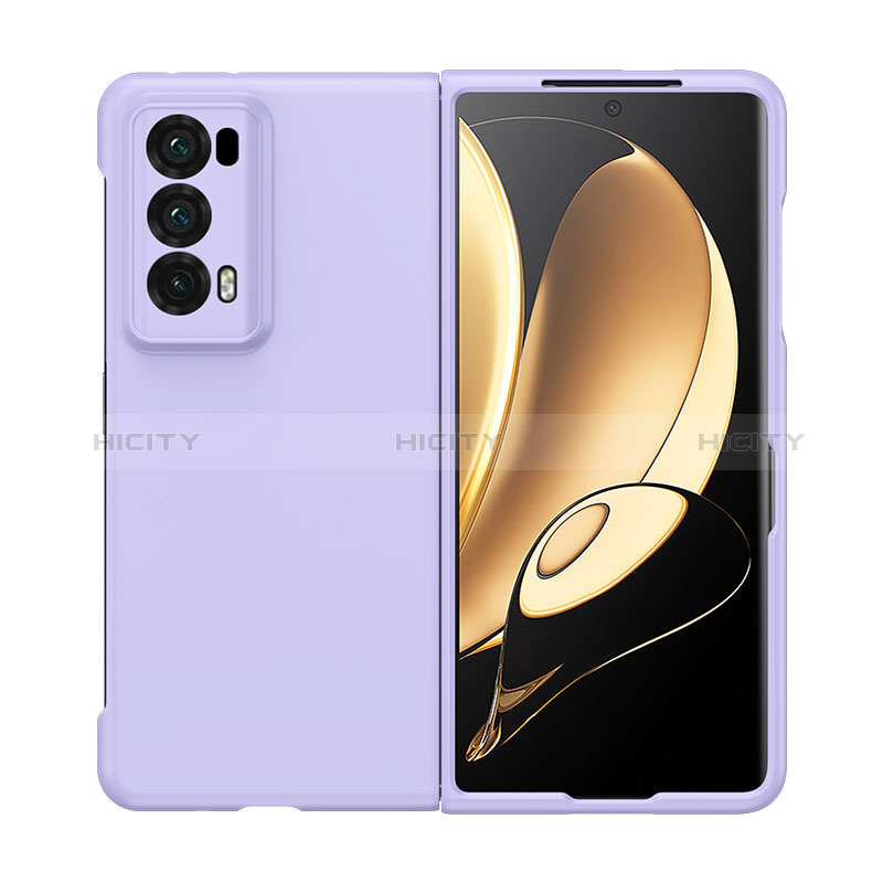 Funda Dura Plastico Rigida Carcasa Mate Frontal y Trasera 360 Grados BH1 para Huawei Honor Magic V2 Ultimate 5G Morado